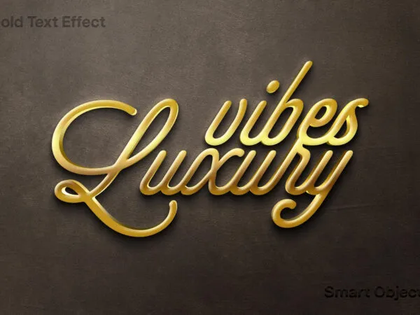 Golden Text Effect Logo Mockup 1