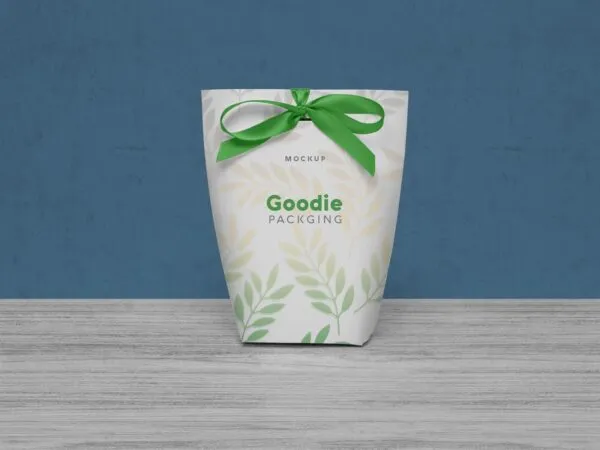 Goodie Bag Mockup with a Ribbon 1