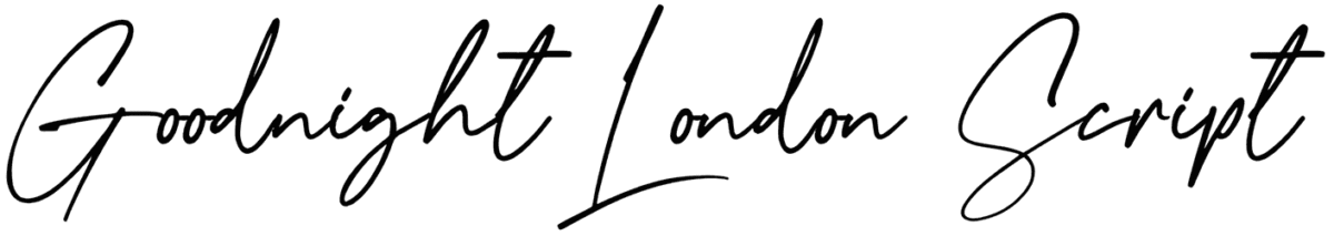 Goodnight London Script Font 1