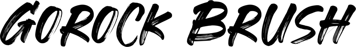 Gorock Brush Font 1