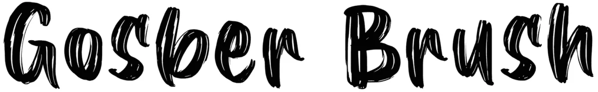 Gosber Brush Font 1