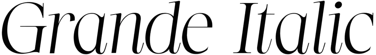 Grande Italic Font 1