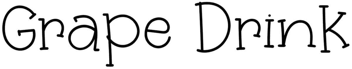 Grape Drink Font 1