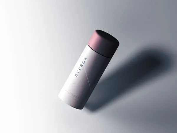 Gravity Cylinder Packaging Mockup with Shadow in the Background 1