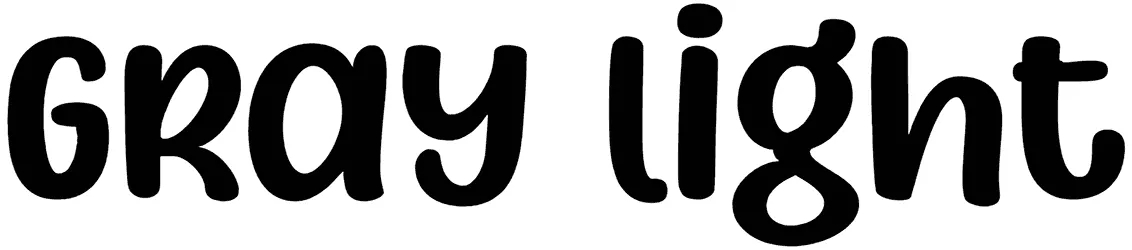 Gray Light Font 1