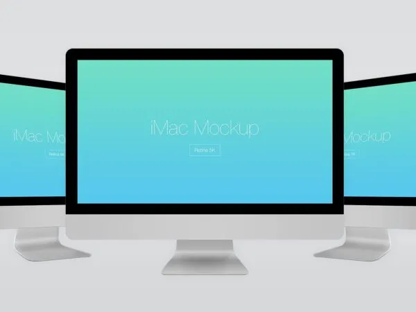 Gray iMac with a 5K Retina Display Mockups 1