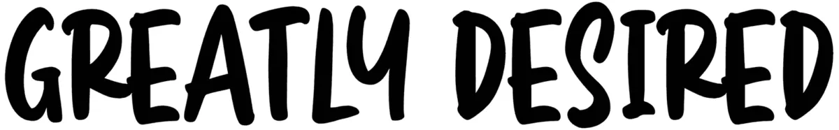 Greatly Desired Font 1