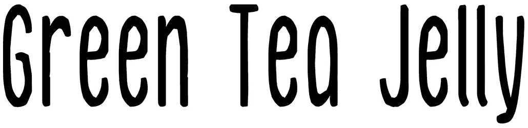 Green Tea Jelly Font 1