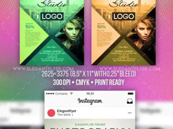 Grid Modern Urban Photography Flyer Instagram Templates 1
