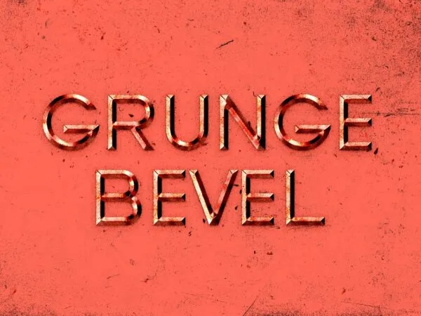 Grunge Bevel Logo Text Effect 1