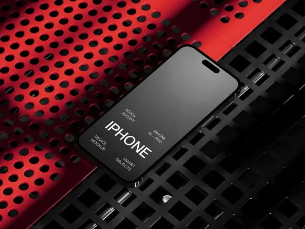 Grunge iPhone 16 Pro Mockup 1
