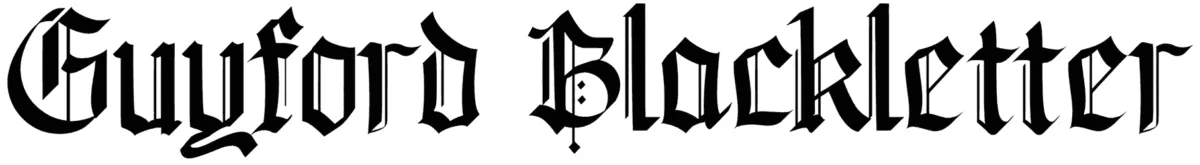 Guyford Blackletter Font 1