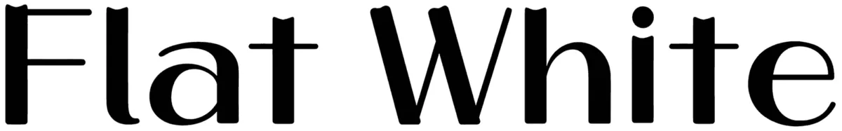 HU Flat White Font 1