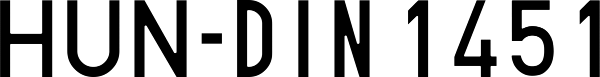 HUN din 1451 Font 1