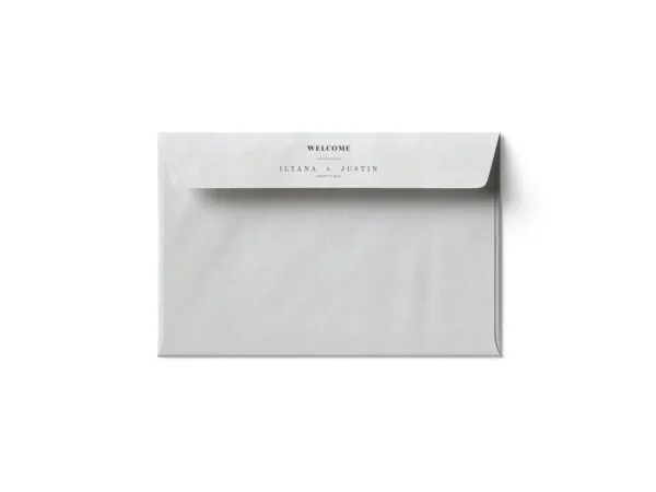 Half Open Paper Envelope Mockup from a Top View 1