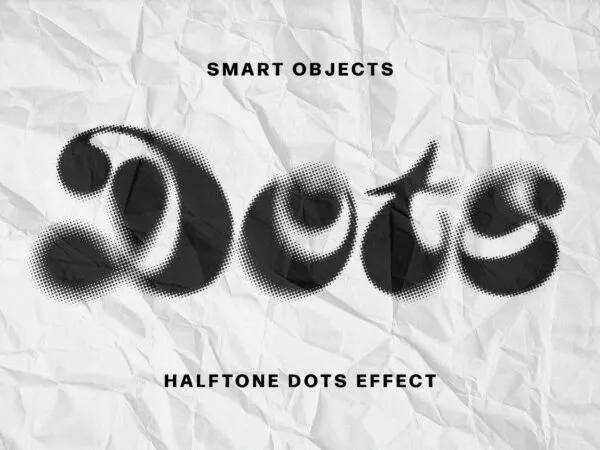 Halftone Dots Text Effect 1