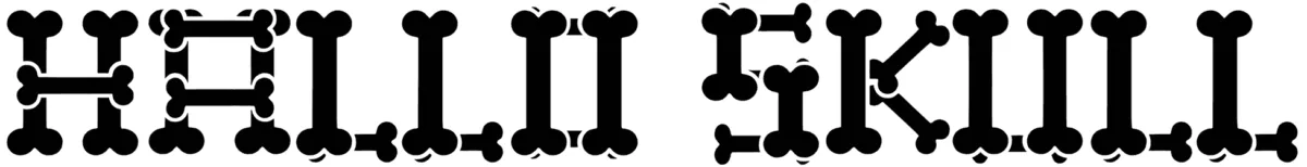 Hallo Skull Font 1