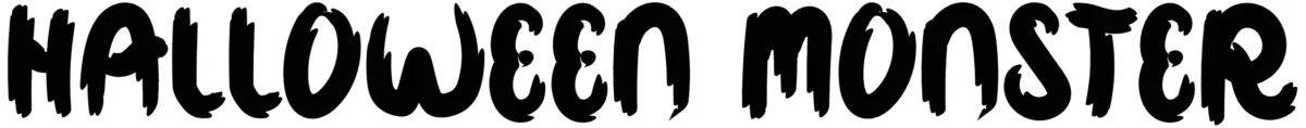 Halloween Monster Font 1