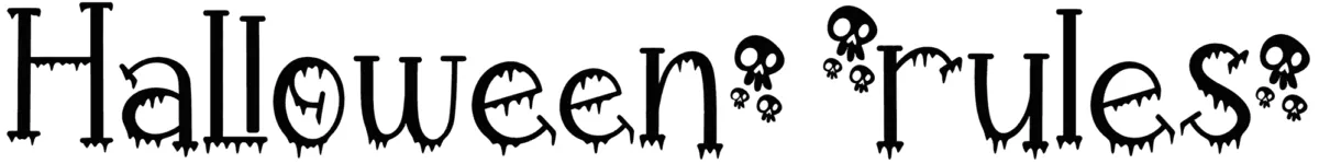 Halloween Rules Font 1