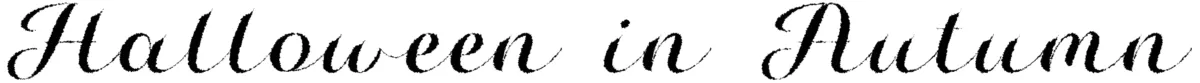 Halloween in Autumn Font 1