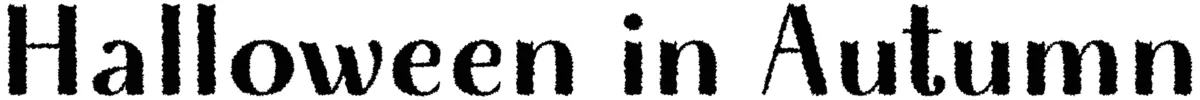 Halloween in Autumn Sans Font 1