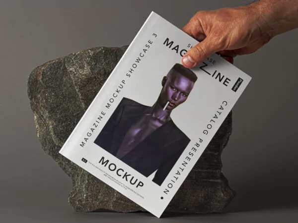 Hand Held Magazine Mockup 1