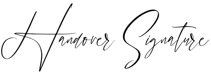 Handover Signature Font 1