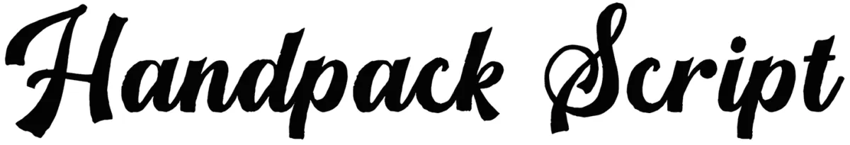 Handpack Script Font 1