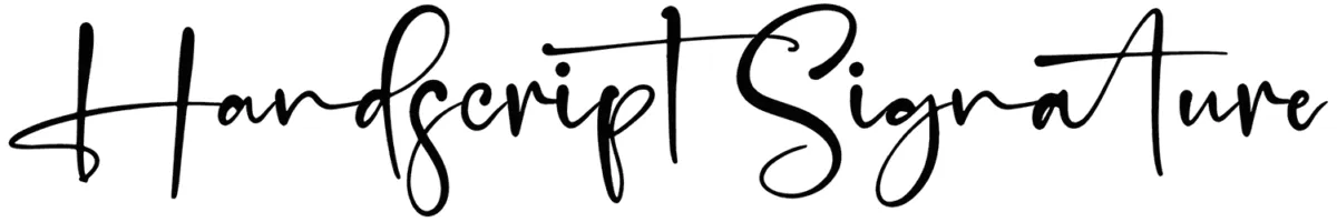 Handscript Signature Font 1