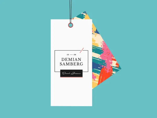 Hanging Double Label Tag Mockup 1