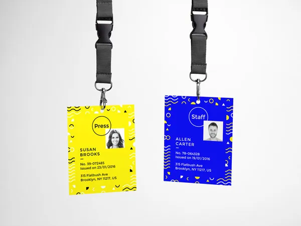 Hanging ID Badge Mockup 1