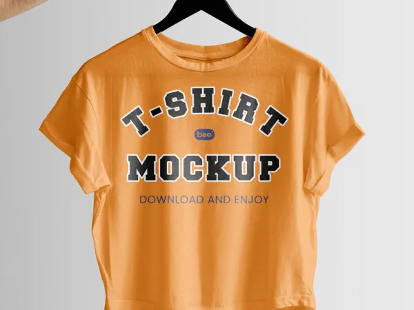 Hanging Woman T Shirt Mockup 1