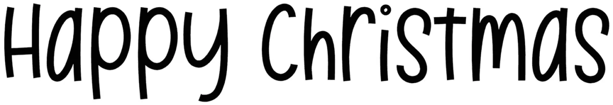 Happy Christmas Font 1