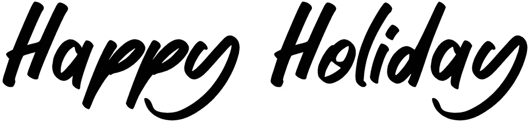 Happy Holiday Font 1