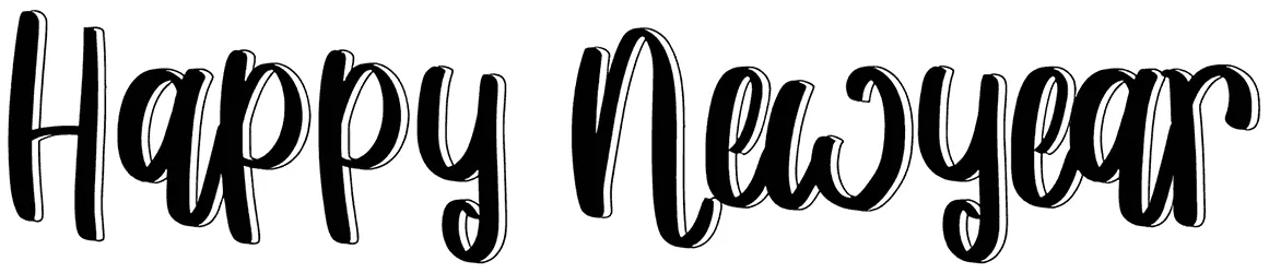 Happy Newyear Font 1