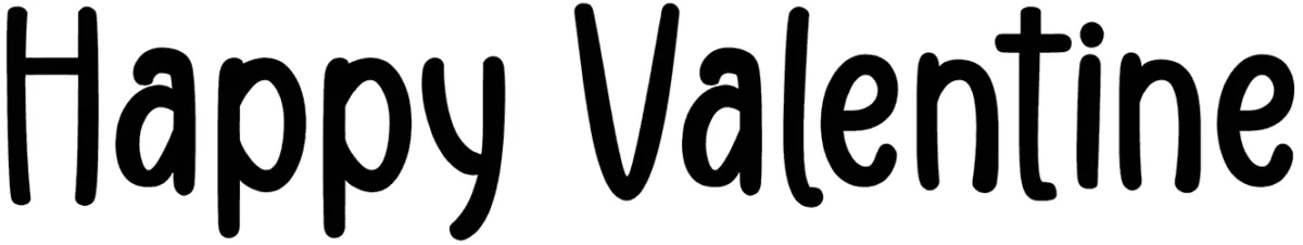 Happy Valentine Font 1