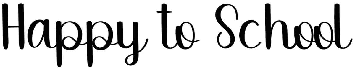 Happy to School Font 1