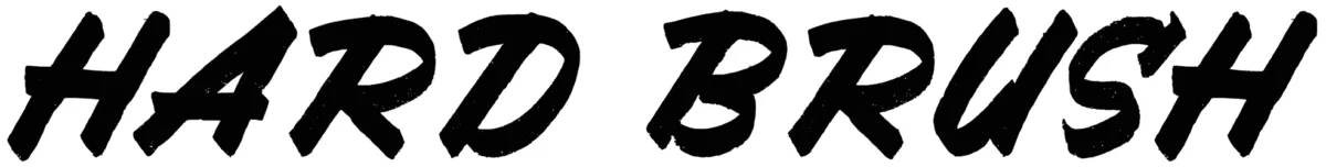 Hard Brush Font 1