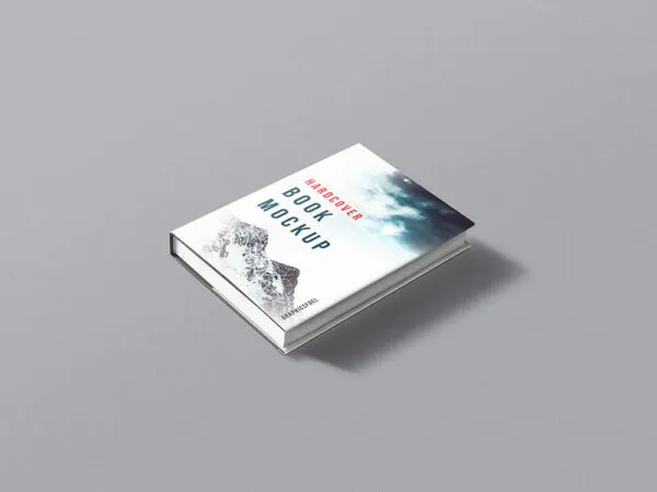 Hardcover Book Dust Jacket Mockup 1