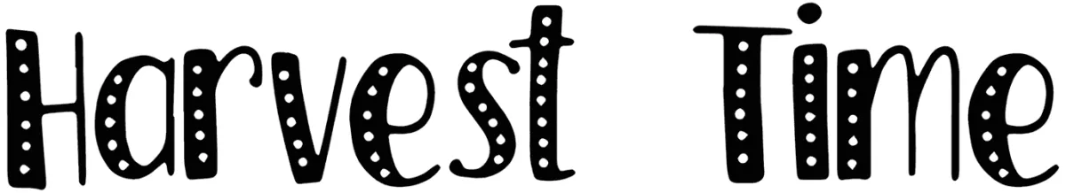 Harvest Time Font 1