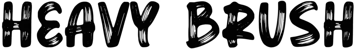 Heavy Brush Font 1