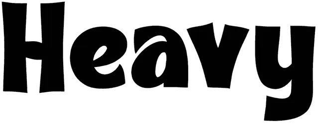 Heavy Font 1