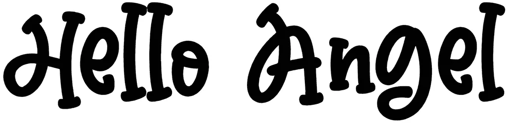 Hello Angel Font 1