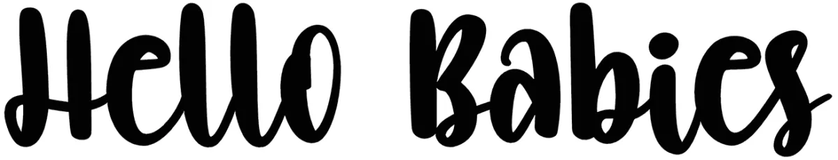 Hello Babies Font 1