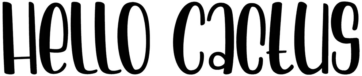 Hello Cactus Font 1