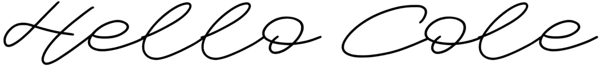 Hello Cole Font 1