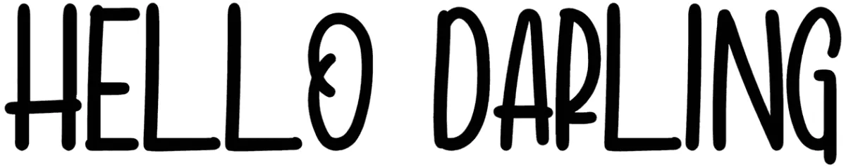Hello Darling Font 1