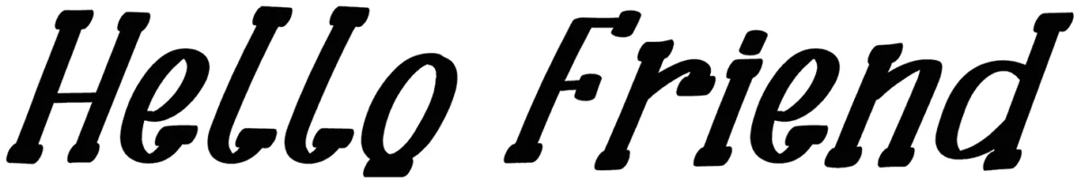 Hello Friend Font 1