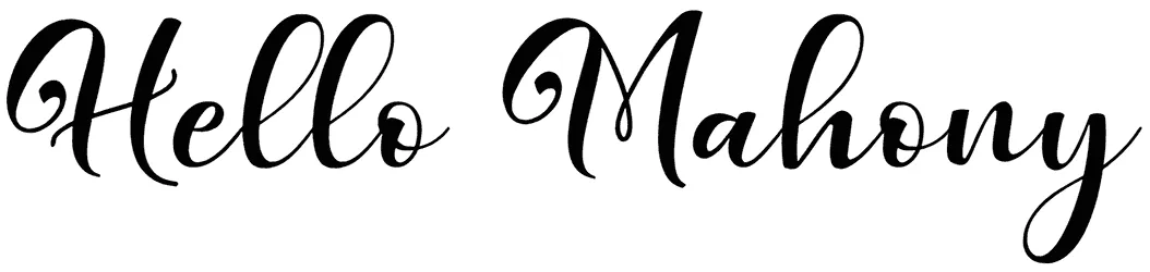 Hello Mahony Font 1