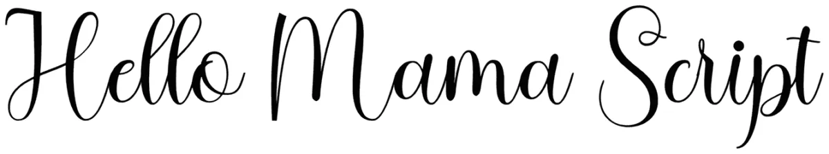 Hello Mama Script Font 1